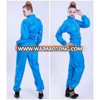 Beautiful lady pvc sauna suit