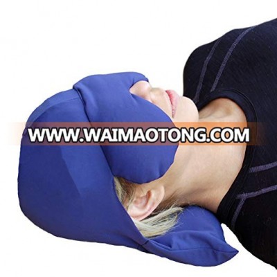 Migraine Headache Relief Cap and Eye Mask - Deep Penetrating Herbal Ice hat for Hot or Cold Sinus Pain Relief