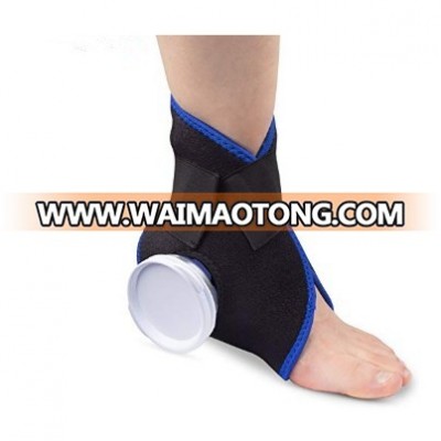 Ankle Pain Relief Cold Compress Therapy Elastic Strap and Ice Bag